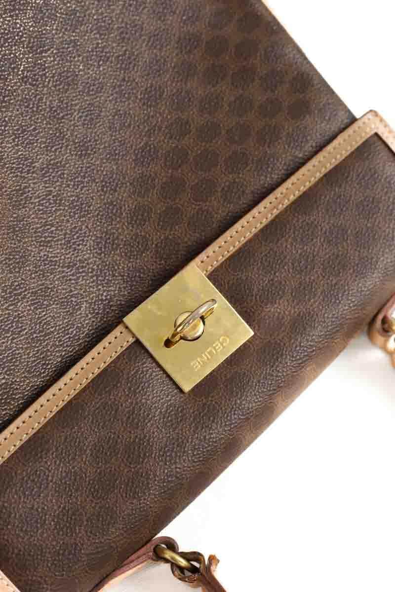 Sac à main Celine Gancini Macadam Marron en Cuir