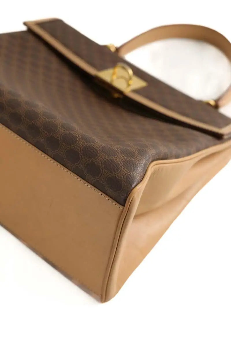 Sac à main Celine Gancini Macadam Marron en Cuir