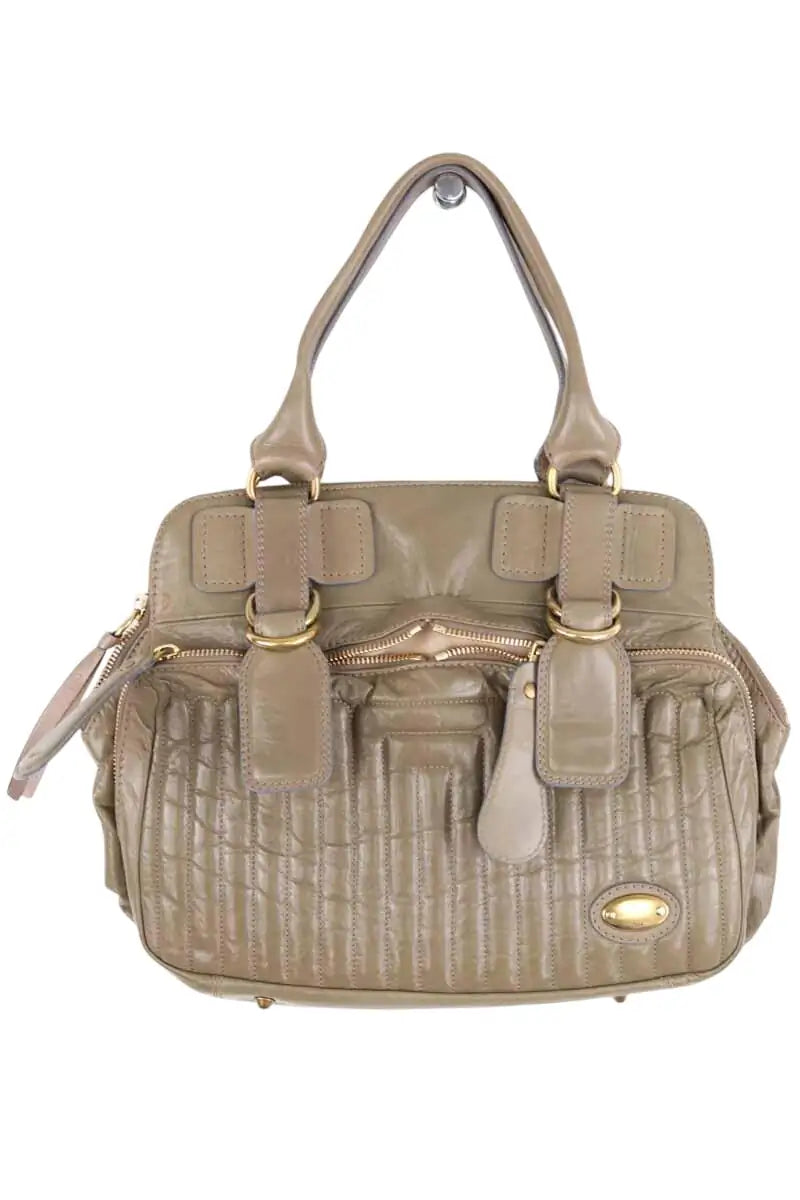 Sac à main Chloé Kaki en Cuir - Seconde Main