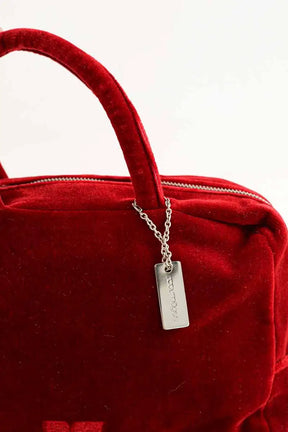 Sac à main Courrèges Rouge en Velours