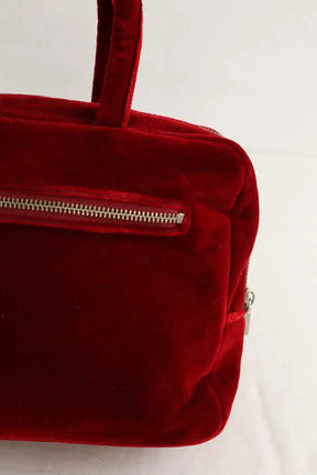 Sac à main Courrèges Rouge en Velours