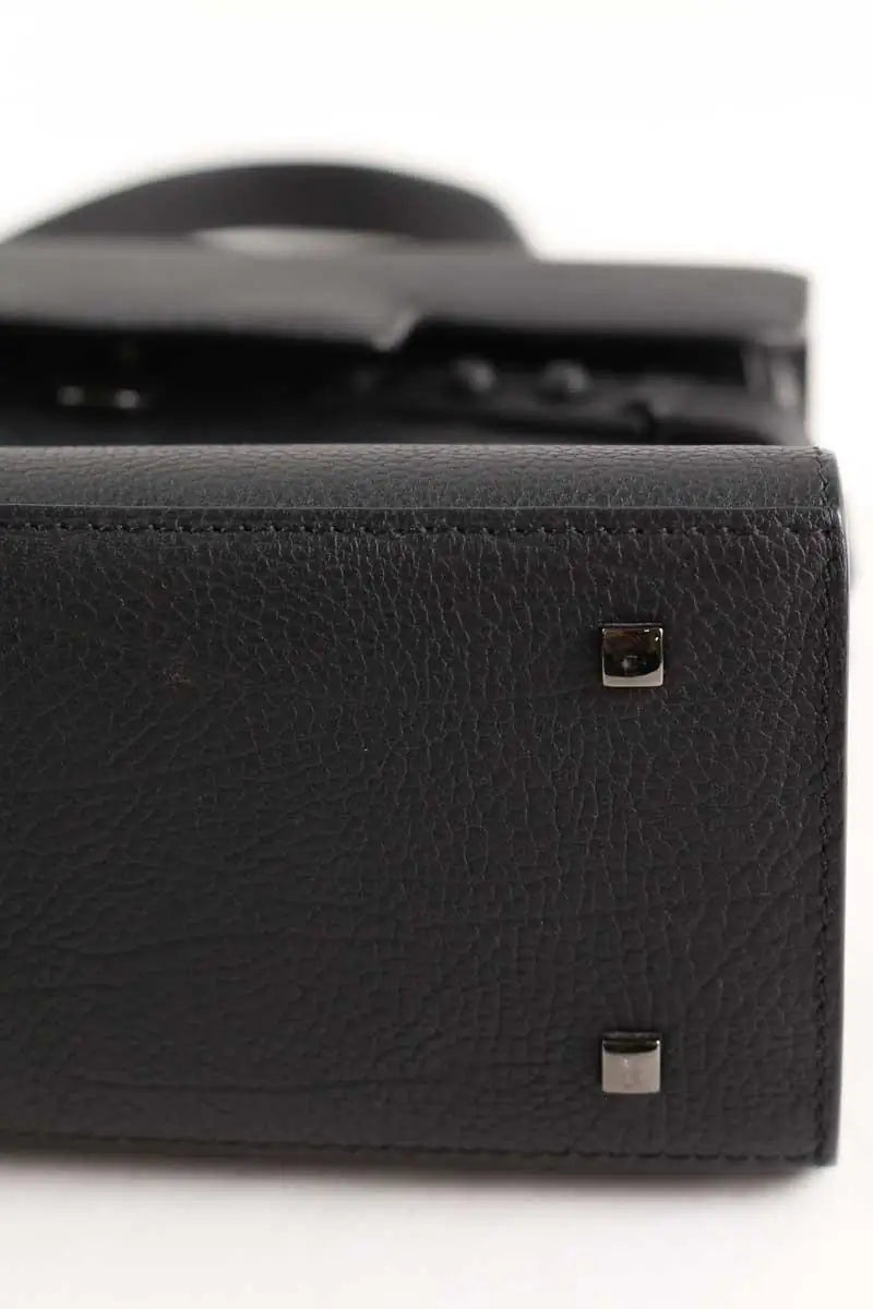 Sac à main Delvaux Tempête PM Noir en Cuir