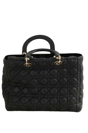 Sac à main Dior Lady Dior Noir en Cuir