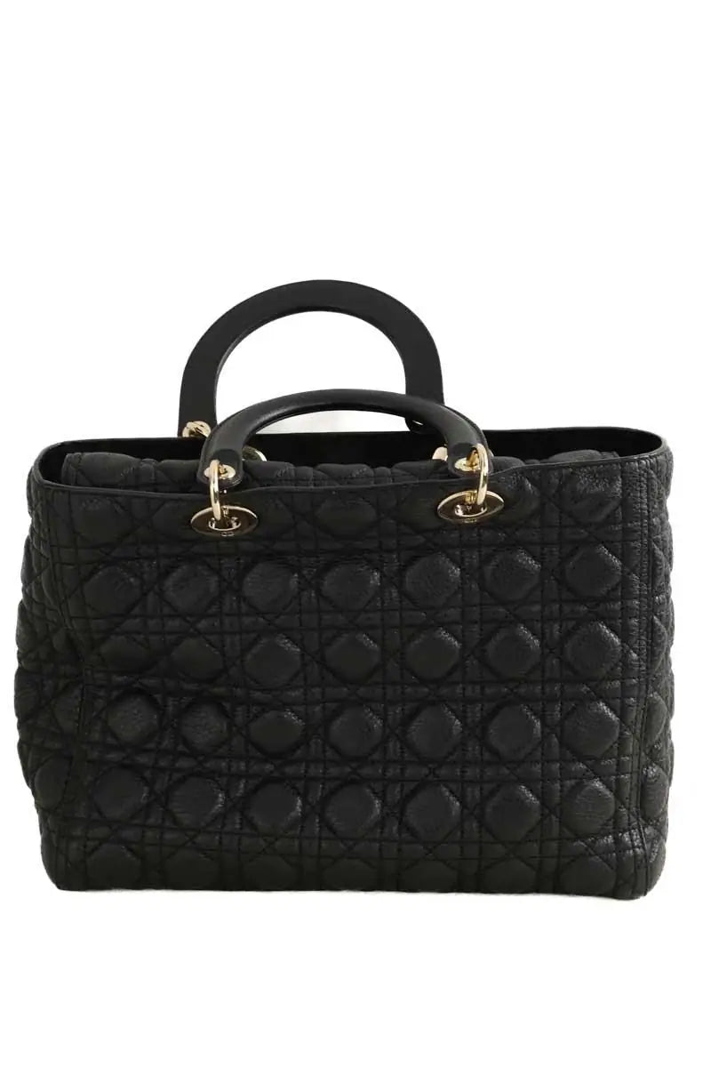 Sac à main Dior Lady Dior Noir en Cuir