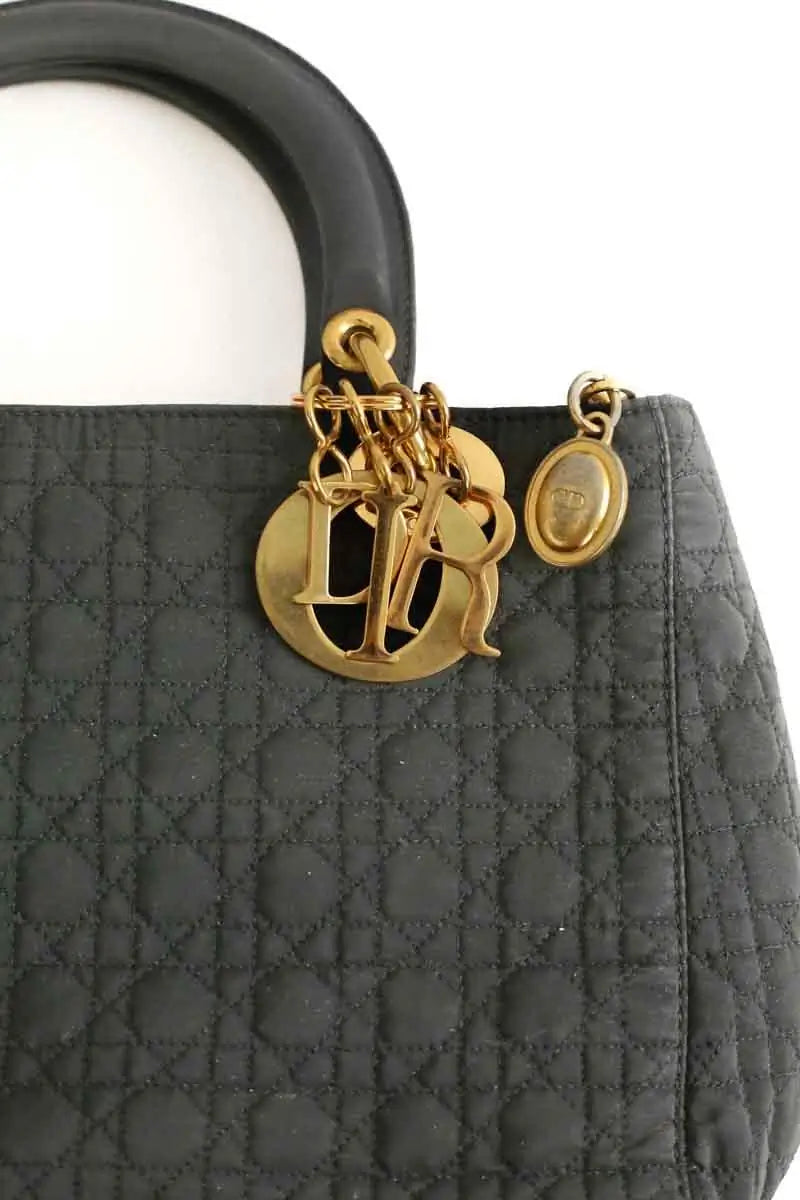 Sac à main Dior Noir en Tissu