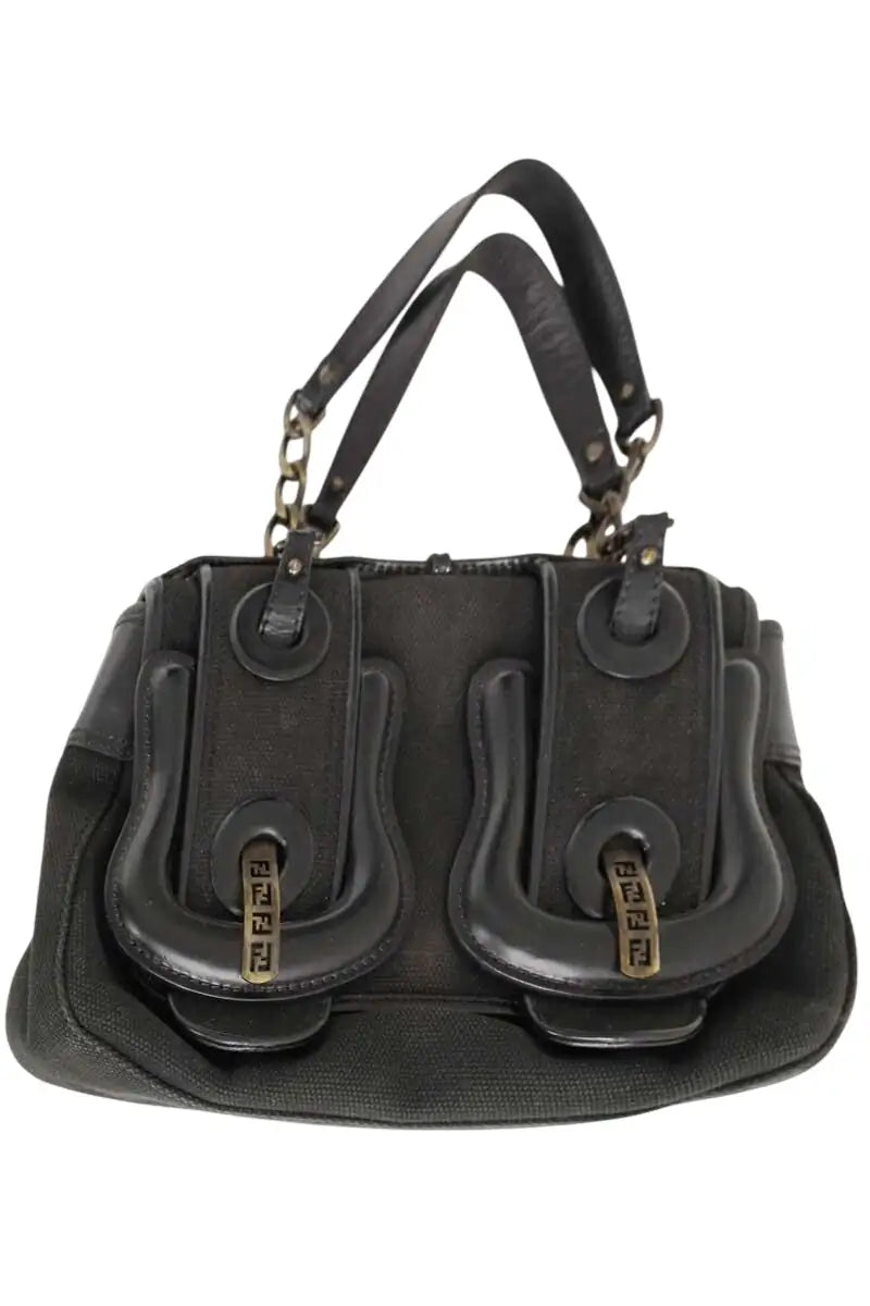 Sac à main Fendi Noir en Coton - Seconde Main