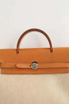 Sac à main Hermès Beige en Tissu