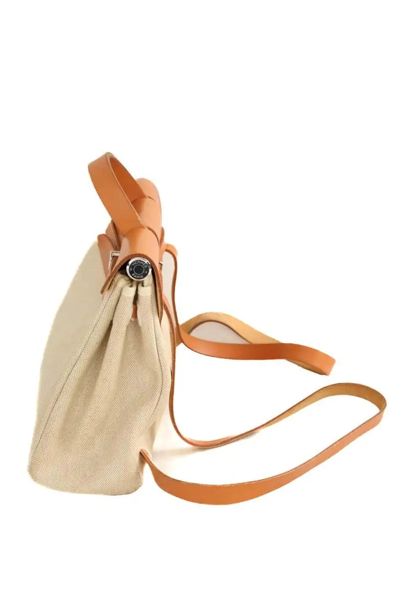 Sac à main Hermès Beige en Tissu