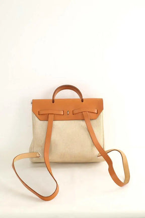 Sac à main Hermès Beige en Tissu