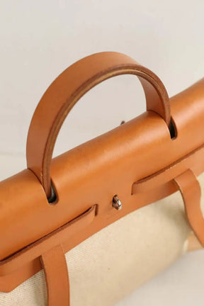 Sac à main Hermès Beige en Tissu