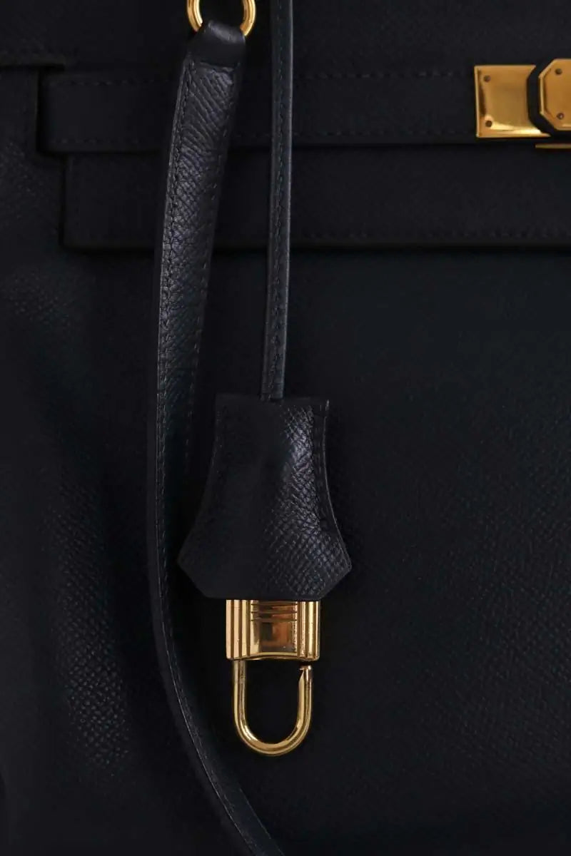 Sac à main Hermès Kelly 32 Bleu en Cuir