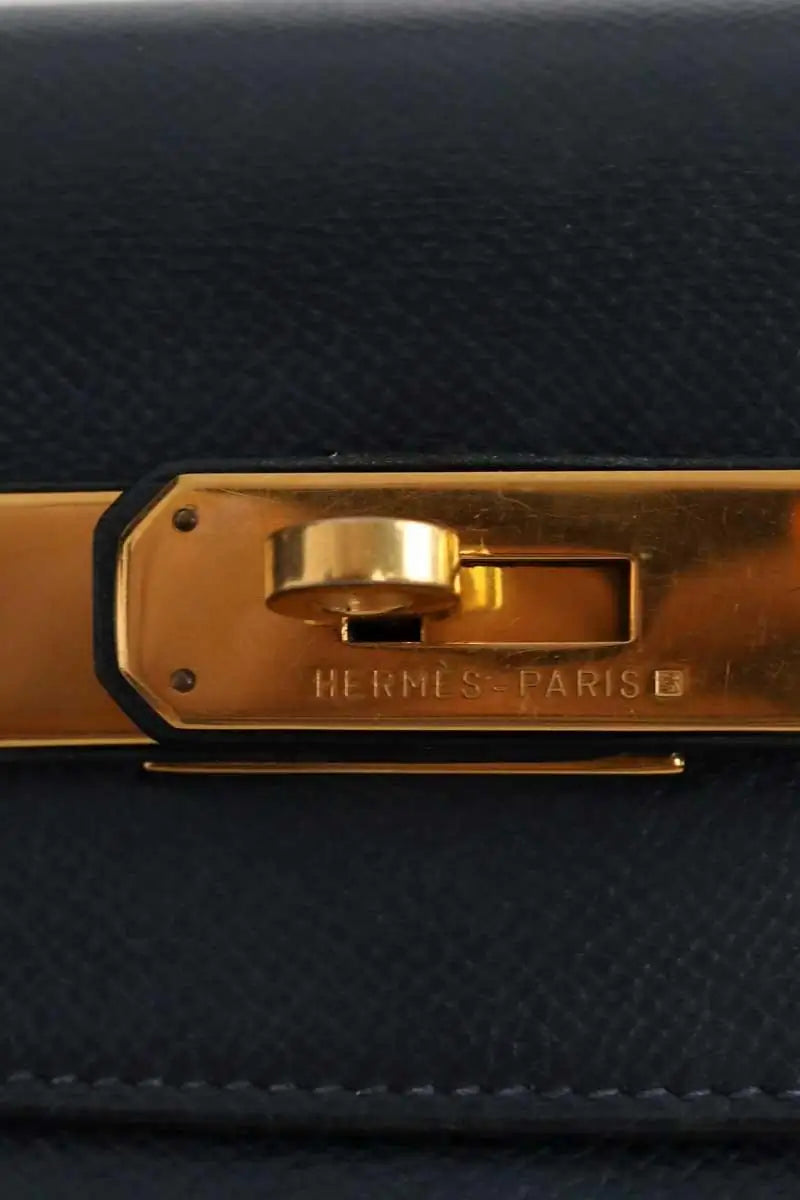 Sac à main Hermès Kelly 32 Bleu en Cuir