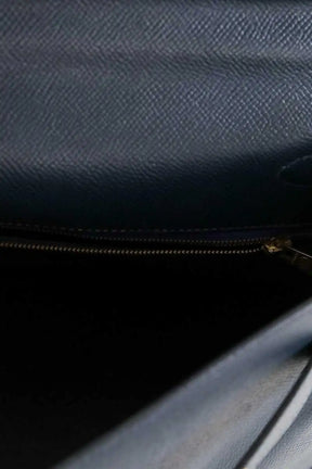Sac à main Hermès Kelly 32 Bleu en Cuir