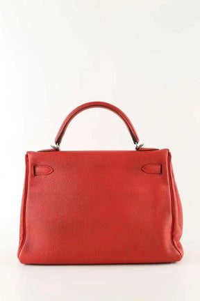 Sac à main Hermès Kelly 32 Rouge en Cuir