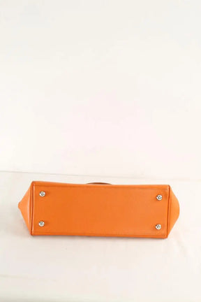 Sac à main Hermès Paris-Bombay Orange en Cuir