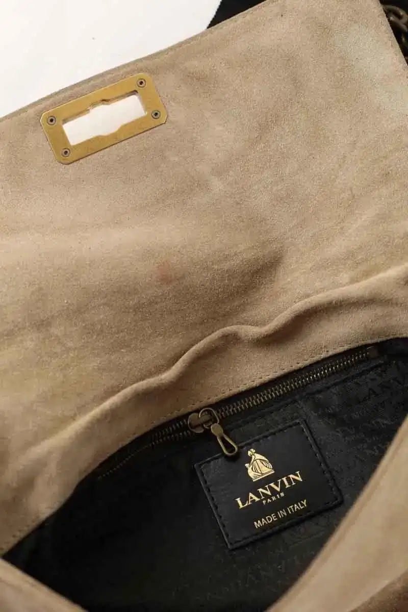 Sac à main Lanvin Beige en Daim