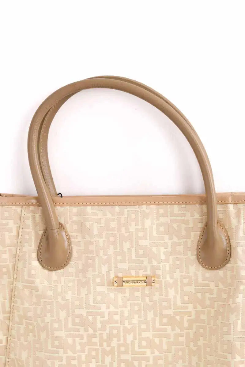 Sac à main Longchamp Beige en Tissu