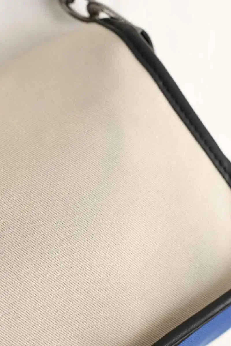 Sac à main Longchamp Bleu en Tissu