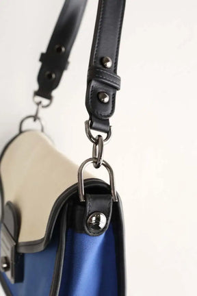 Sac à main Longchamp Bleu en Tissu