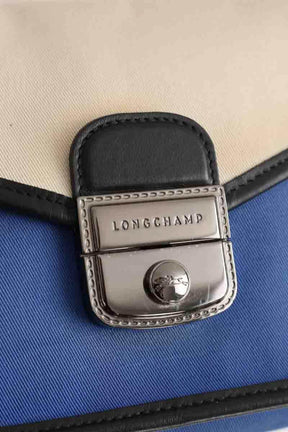 Sac à main Longchamp Bleu en Tissu