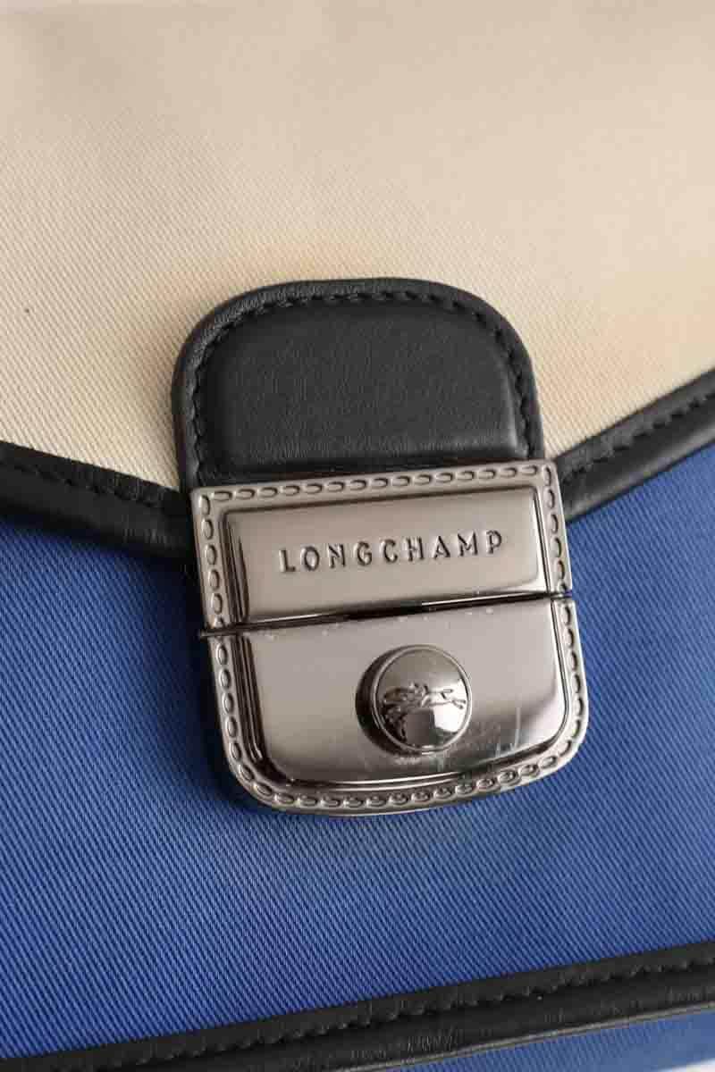 Sac à main Longchamp Bleu en Tissu