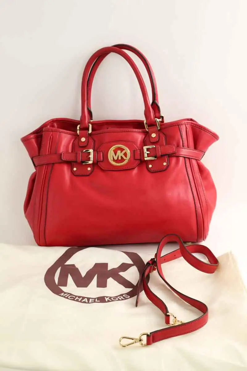Sac à main Michael Kors Rouge en Cuir