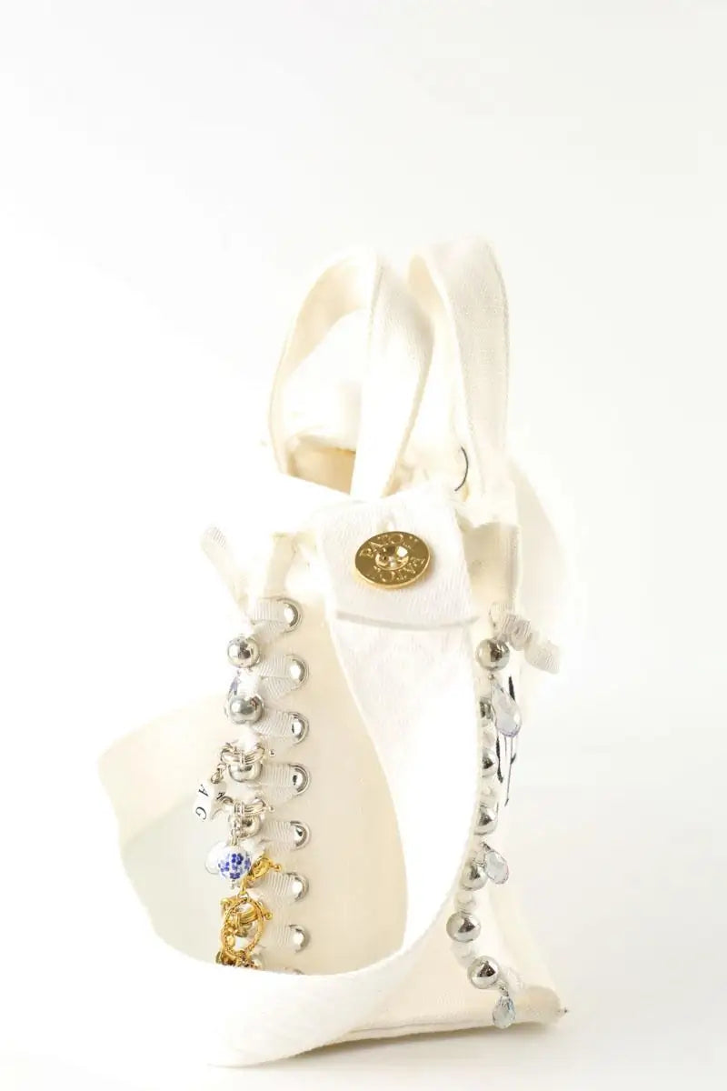 Sac à main Patou Blanc en Tissu