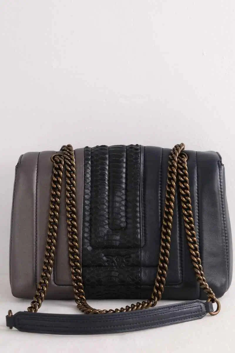 Sac à main Pinko Gris en Cuir