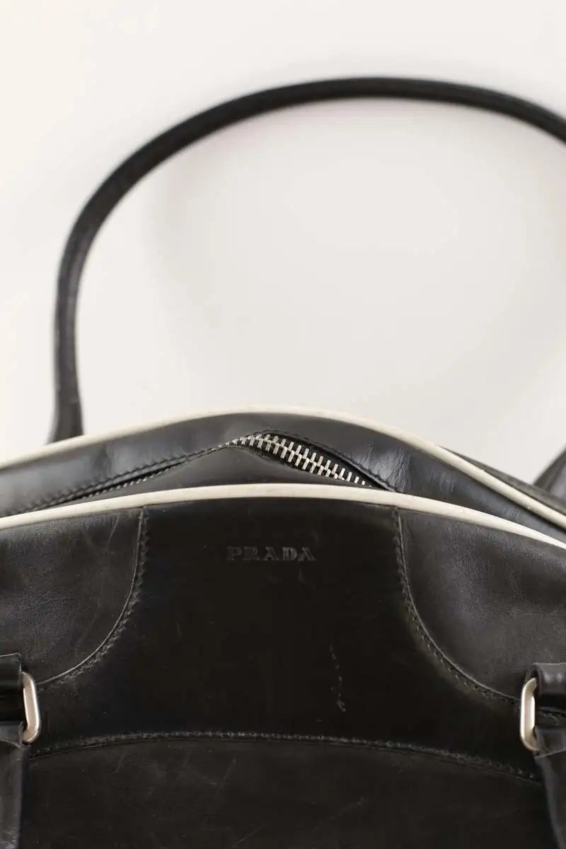 Sac à main Prada Bowling Noir en Cuir