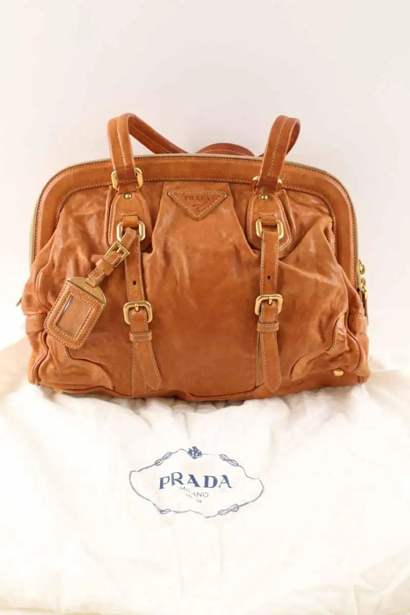 Sac à main Prada Other Marron en Cuir