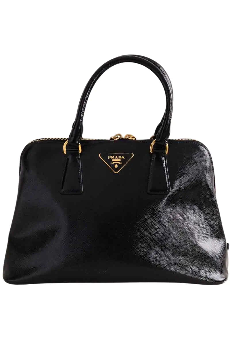 Sac à main Prada Saffiano  Noir en Cuir - Seconde Main