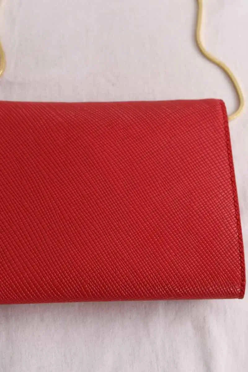Sac à main Ralph Lauren Rouge en Cuir