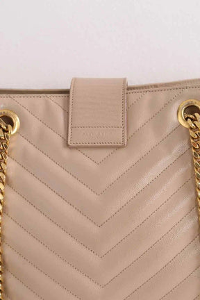 Sac à main Saint Laurent Beige en Cuir