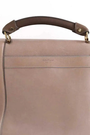 Sac à main Salvatore Ferragamo Beige en Cuir