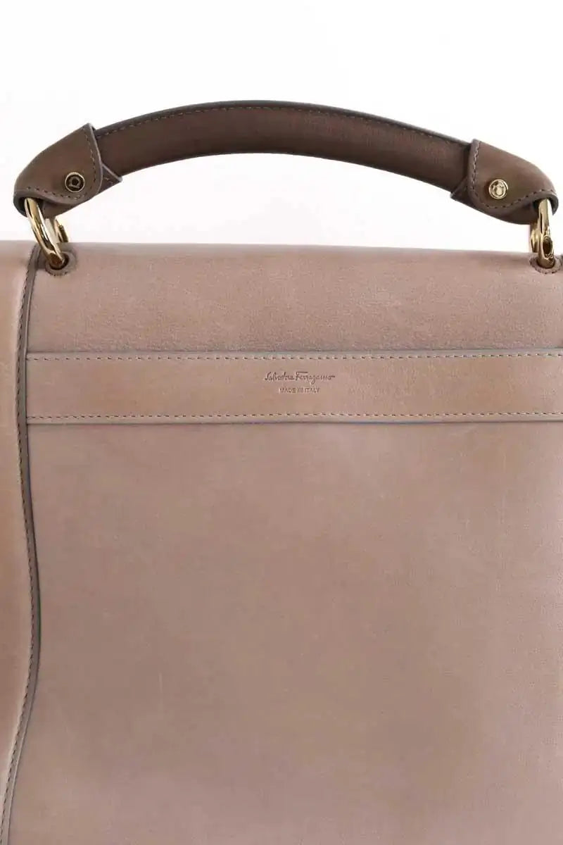 Sac à main Salvatore Ferragamo Beige en Cuir