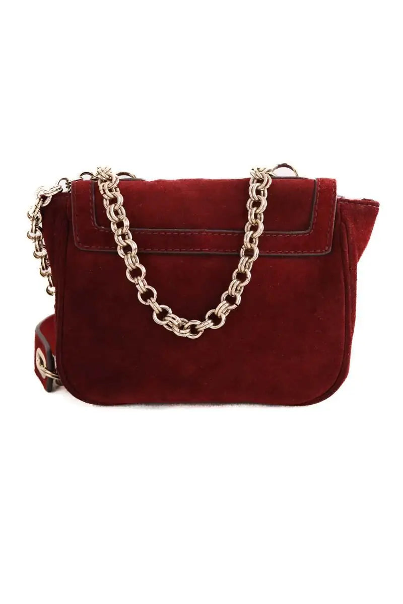 Sac à main Tila March Bordeaux en Daim