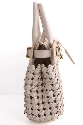 Sac à main Tommy Hilfiger American Icon Ecru en Cuir