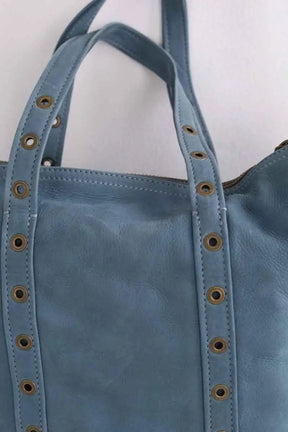 Sac à main Vanessa Bruno Zippy  Bleu en Cuir