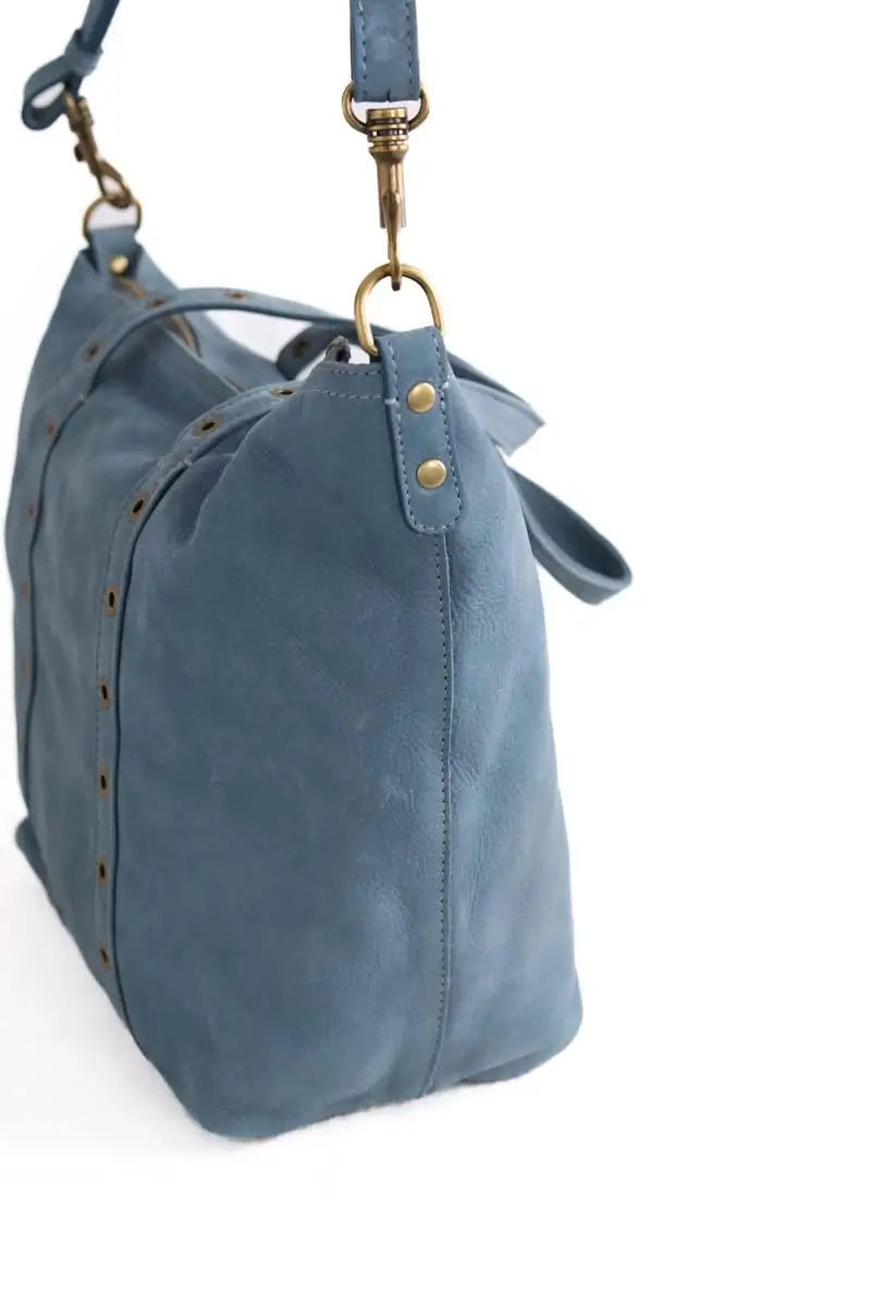 Sac à main Vanessa Bruno Zippy  Bleu en Cuir