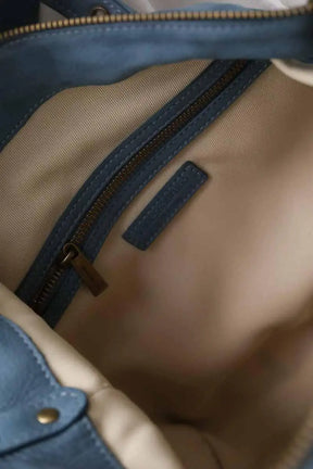 Sac à main Vanessa Bruno Zippy  Bleu en Cuir