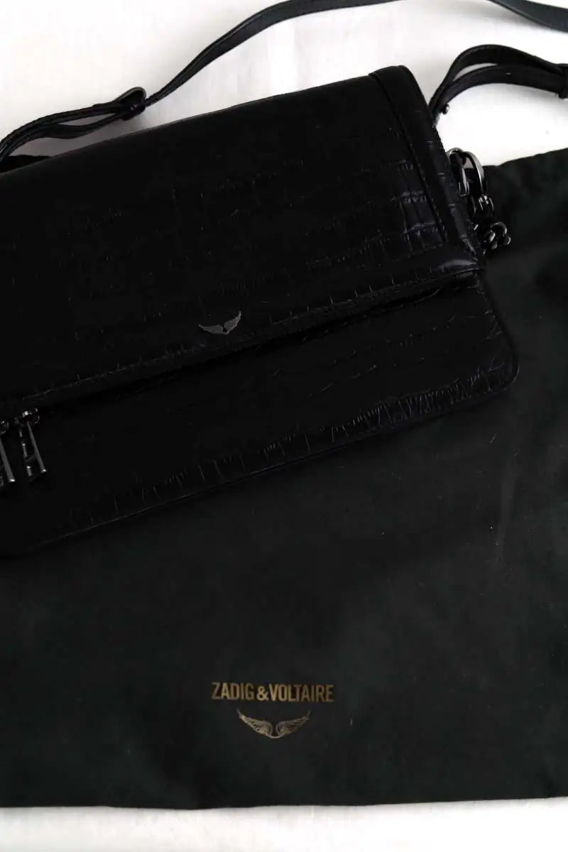 Sac à main Zadig & Voltaire Rock Noir en Cuir