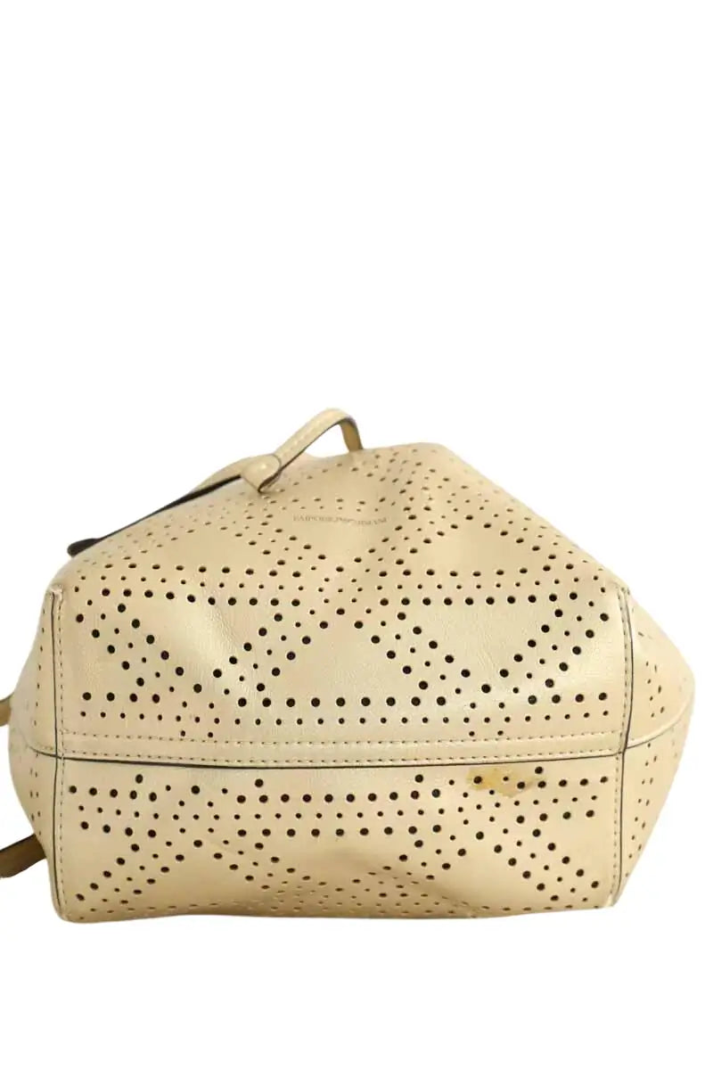 Sac Armani Doré en Cuir - Seconde Main