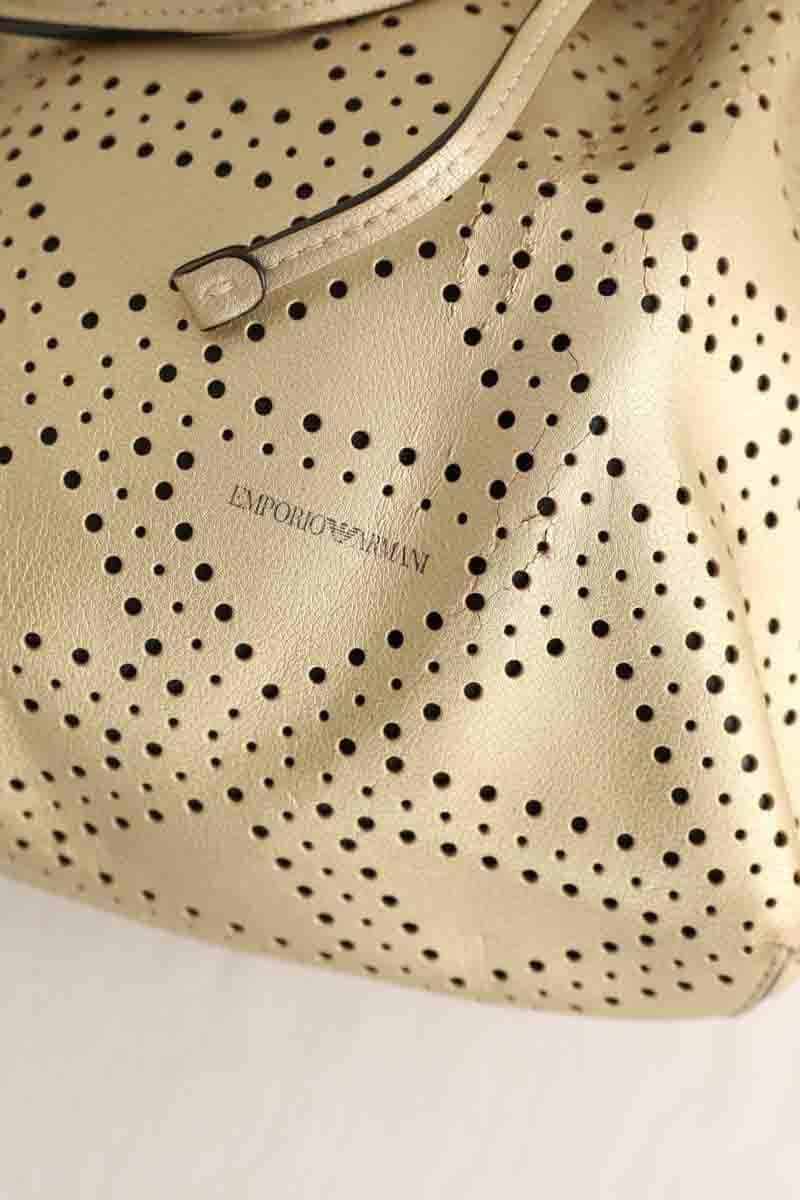 Sac Armani Doré en Cuir