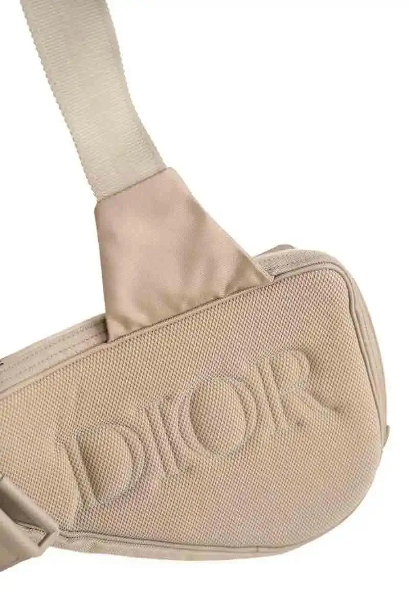 Sac banane Dior Beige en Tissu