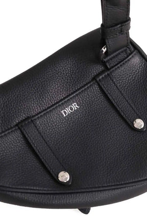 Sac banane Dior saddle homme Noir en Cuir