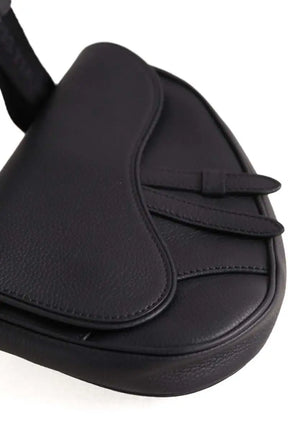Sac banane Dior saddle homme Noir en Cuir