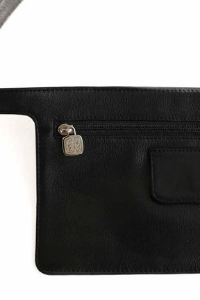 Sac banane Ines de la Fressange Noir en Cuir