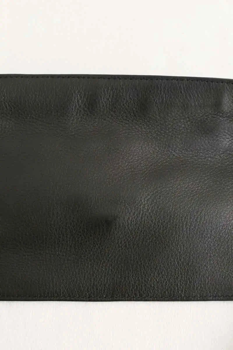 Sac banane Ines de la Fressange Noir en Cuir