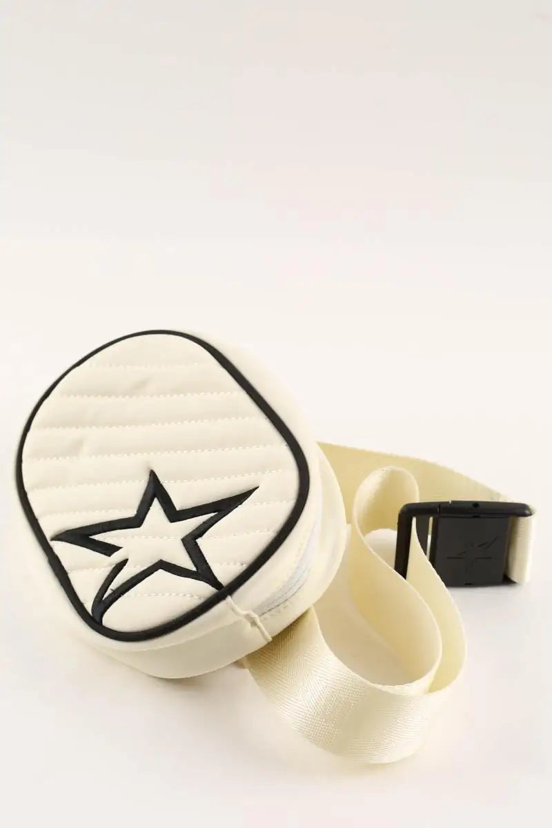 Sac banane pour ski Perfect Moment Star bum bag Blanc en Tissu
