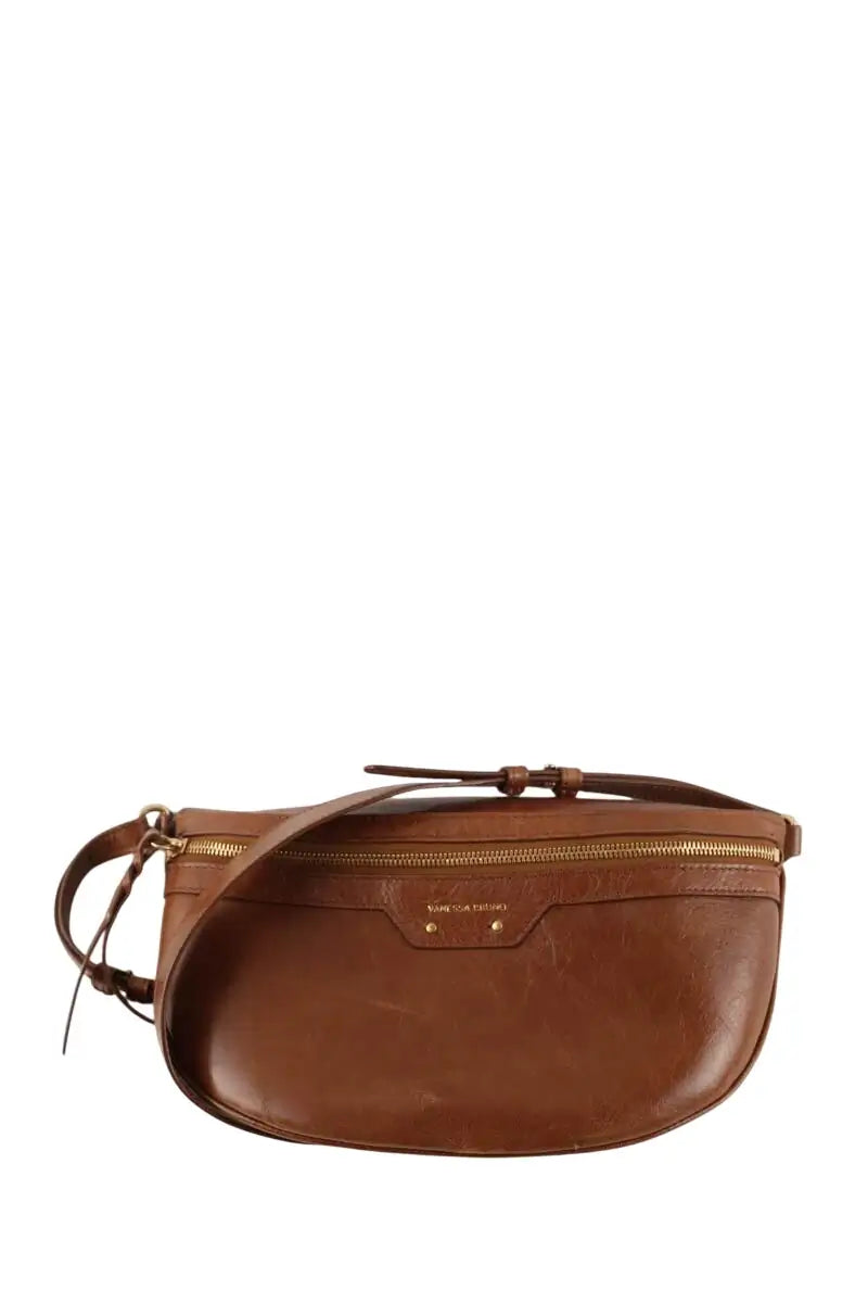 Sac banane Vanessa Bruno Havane Marron en Cuir - Seconde Main